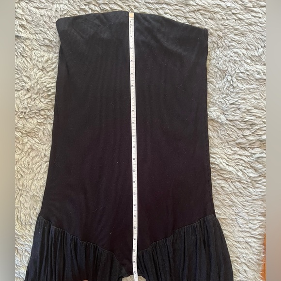 Ioanna Kourbela Black Strapless Wide Leg One Piece Jumpsuit Size Small - Picture 12 of 15